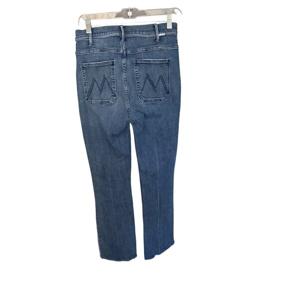 Mother Womens Hustler Patch Pocket Ankle Fray Jeans Size 27 - Picture 4 of 8